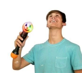 15 Inch Light Up Jack-O-Lantern Pumpkin Bubble Wand for Halloween Bubble Solution Included All Products 3