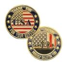Patriotic USA Flag Thank You for Your Service Commemorative Gold Plated Coin All Products Patriotic USA Flag Thank You for Your Service Commemorative Gold Plated Coin All Products 6