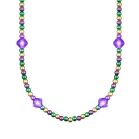 Mardi Gras Metallic Beads Necklace with Light Up Jewel Accents All Products Mardi Gras Metallic Beads Necklace with Light Up Jewel Accents All Products 5