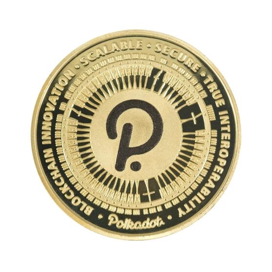 Polkadot Blockchain Crypto Gold Plated Coin All Products 3