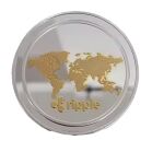 XRP Ripple Blockchain Crypto Gold on Silver Plated Coin All Products XRP Ripple Blockchain Crypto Gold on Silver Plated Coin All Products 5