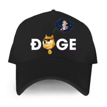Dogecoin Doge HODL To the Moon Crypto Unisex Classic Black Baseball Cap All Products 3
