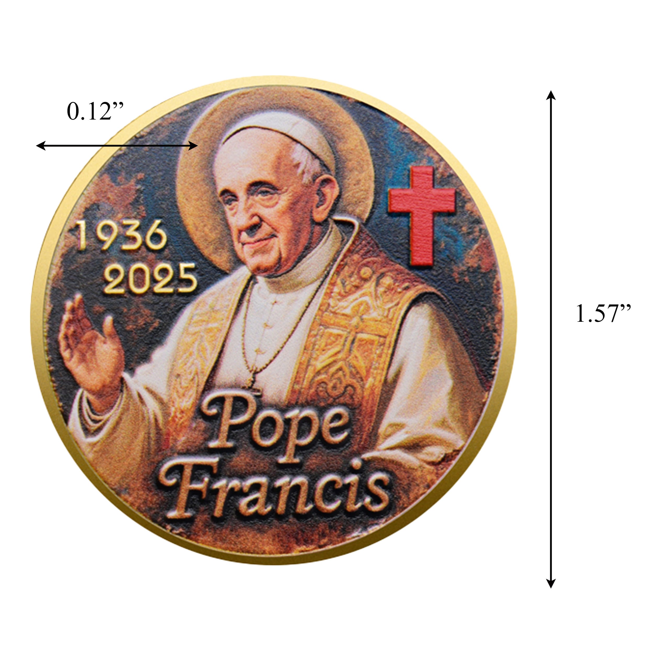 Pope Francis Tribute Commemorative Gold Plated Coin All Products Pope Francis Tribute Commemorative Gold Plated Coin All Products 4