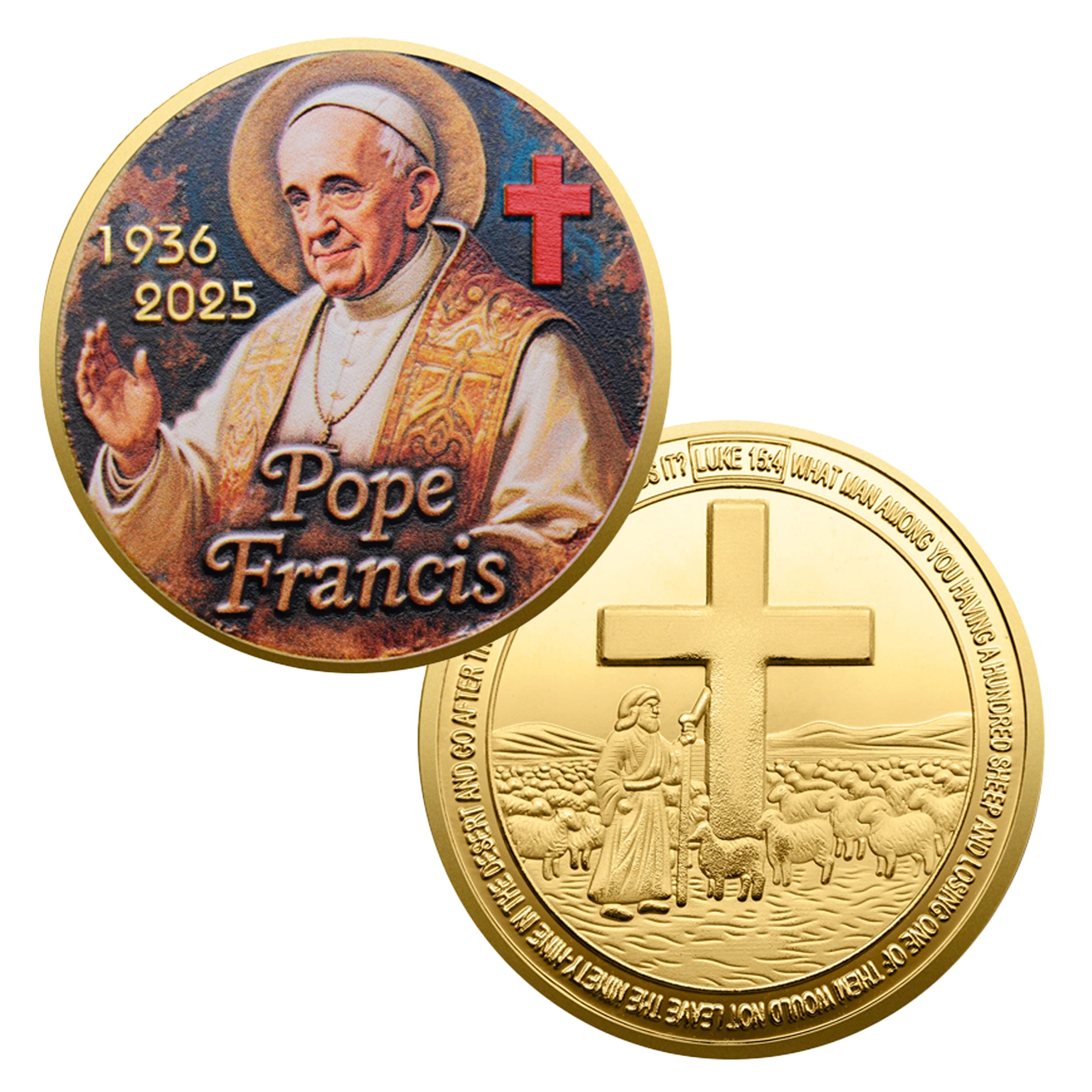 Pope Francis Tribute Commemorative Gold Plated Coin All Products Pope Francis Tribute Commemorative Gold Plated Coin All Products 6