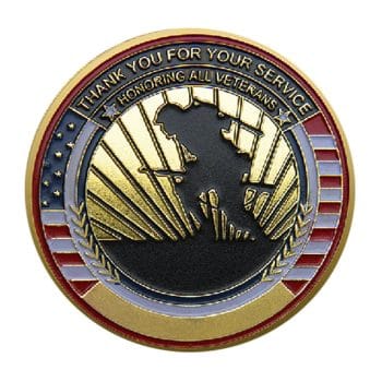 Veterans Creed Gold Plated Challenge Coin All Products 3