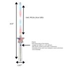 American Flag Star Light Wand 2 Inch Glow Sticks 6