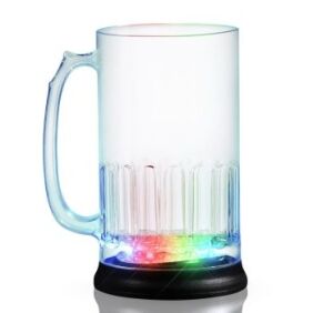 Flashing Beer Mug Tall Rainbow Multicolor Flashing Beer Mug Tall Rainbow Multicolor