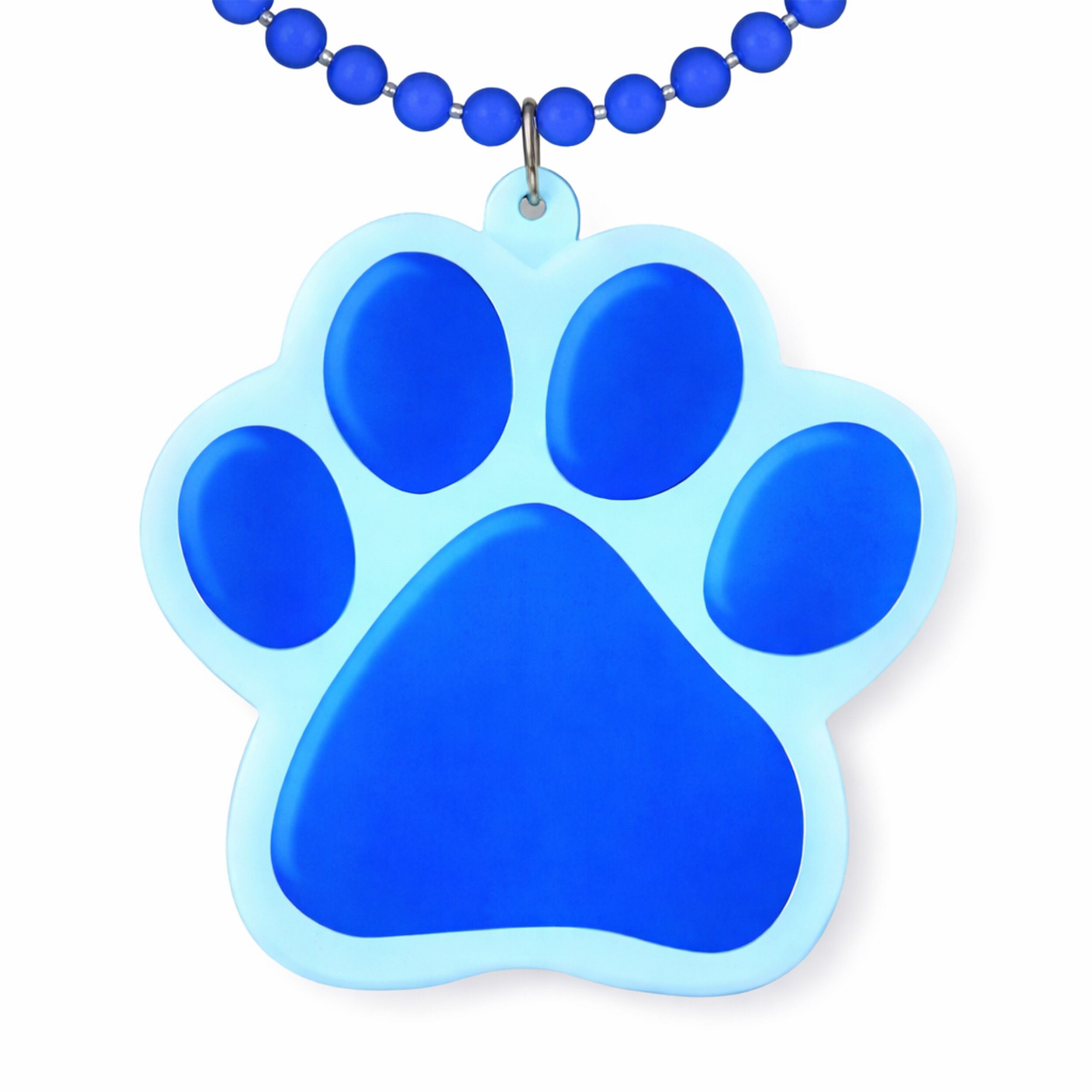 Light Up Blue Paw Print Charm Necklace All Products Light Up Blue Paw Print Charm Necklace All Products 4