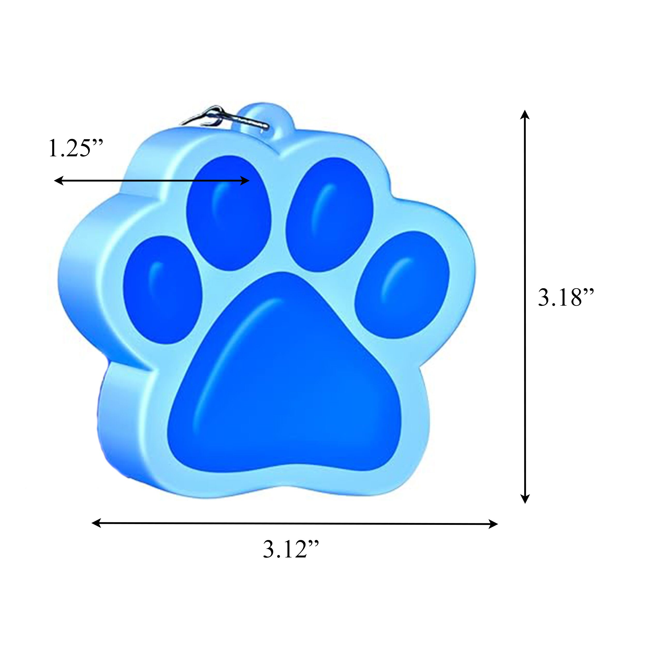 Light Up Blue Paw Print Charm Necklace All Products Light Up Blue Paw Print Charm Necklace All Products 5