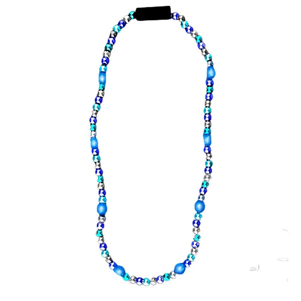 Brilliant Blue LED Bead Necklace 4th of July Brilliant Blue LED Bead Necklace 4th of July 5