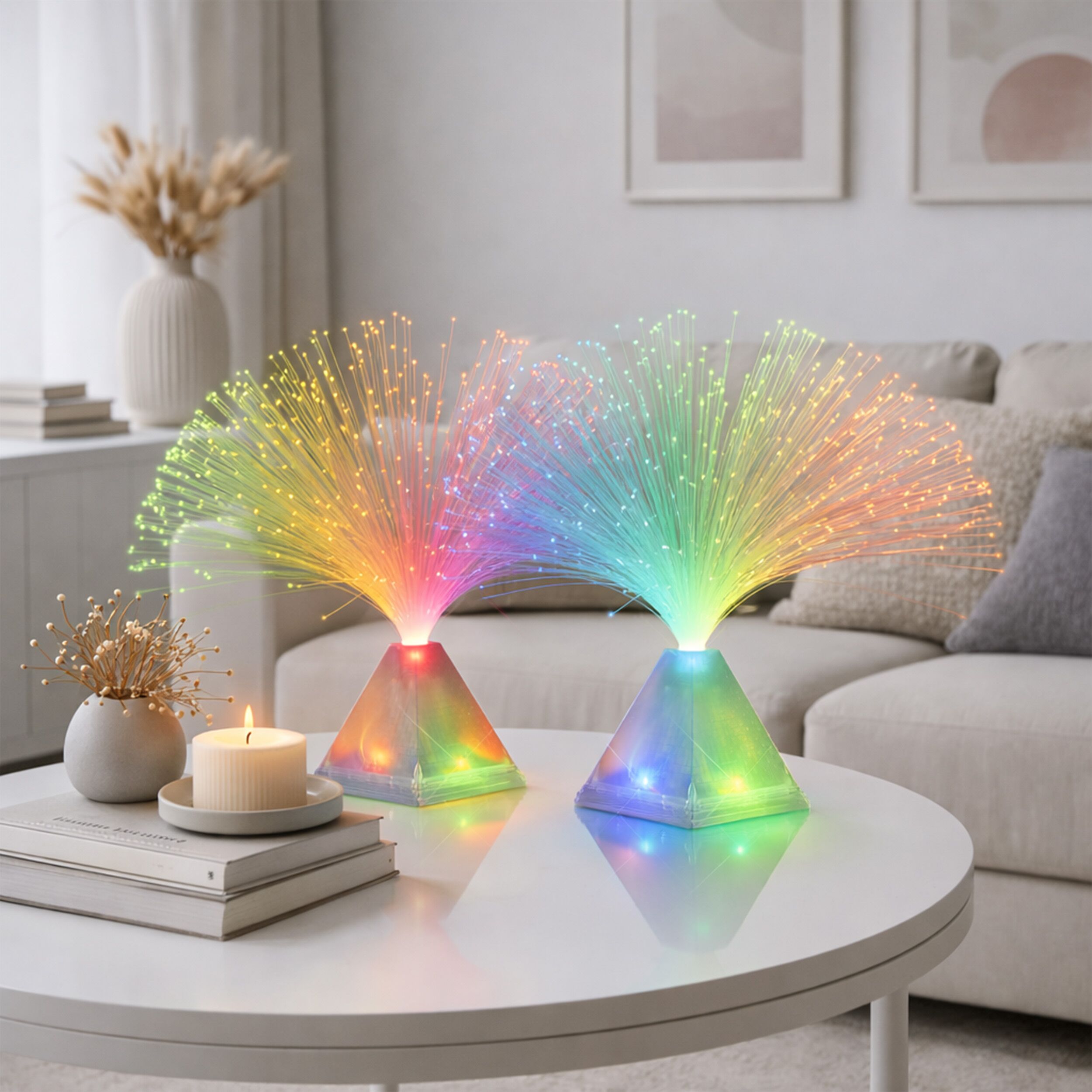 Fiber Optic Pyramid Centerpiece All Products 5