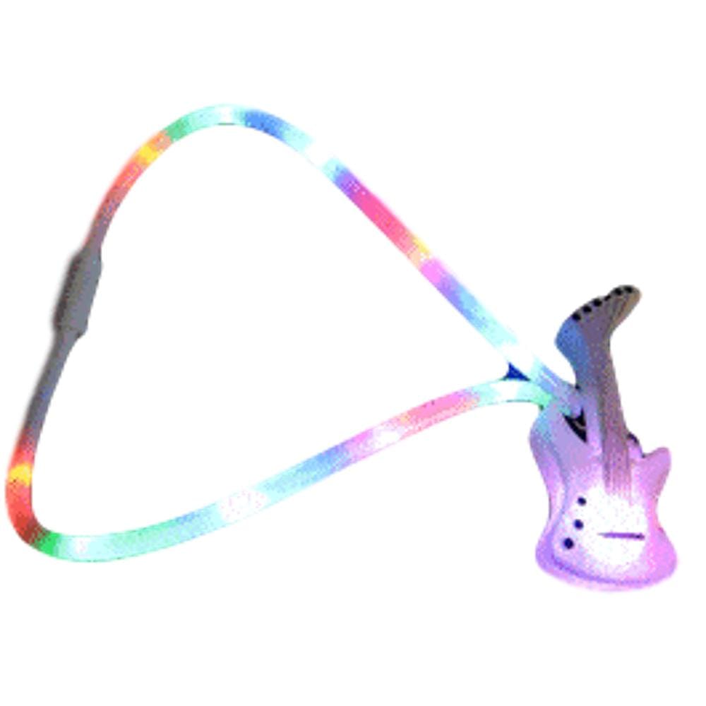 Flashing Guitar Charm Necklace with Lightup Lanyard All Products Flashing Guitar Charm Necklace with Lightup Lanyard All Products 3