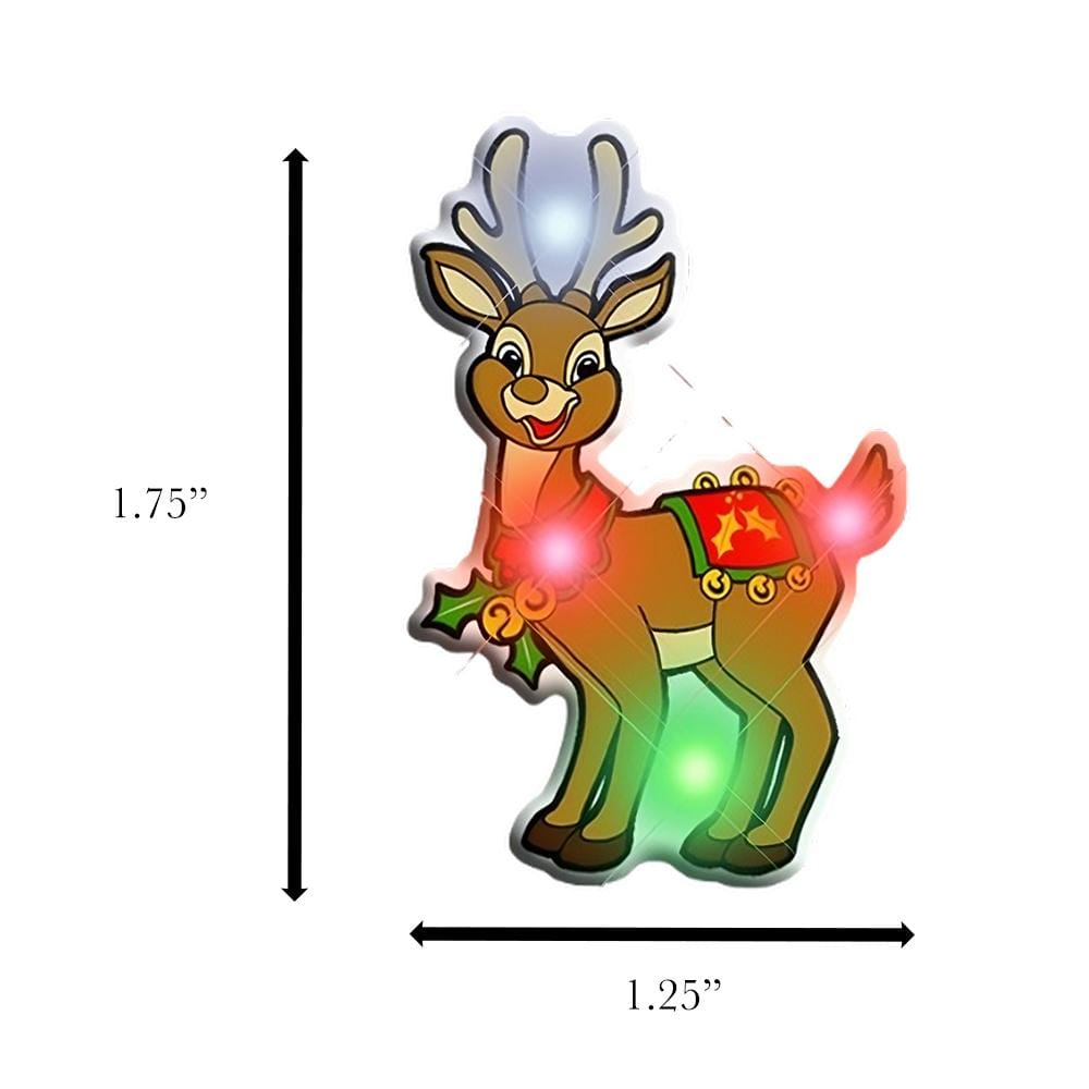 Rudolph the Reindeer Flashing Blnky Body Light Lapel Pins All Products Rudolph the Reindeer Flashing Blnky Body Light Lapel Pins All Products 4