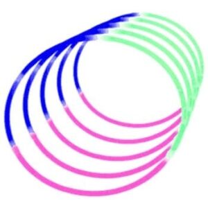 Glow Necklace Tri Color Blue Pink Green Tube of 25 All Products