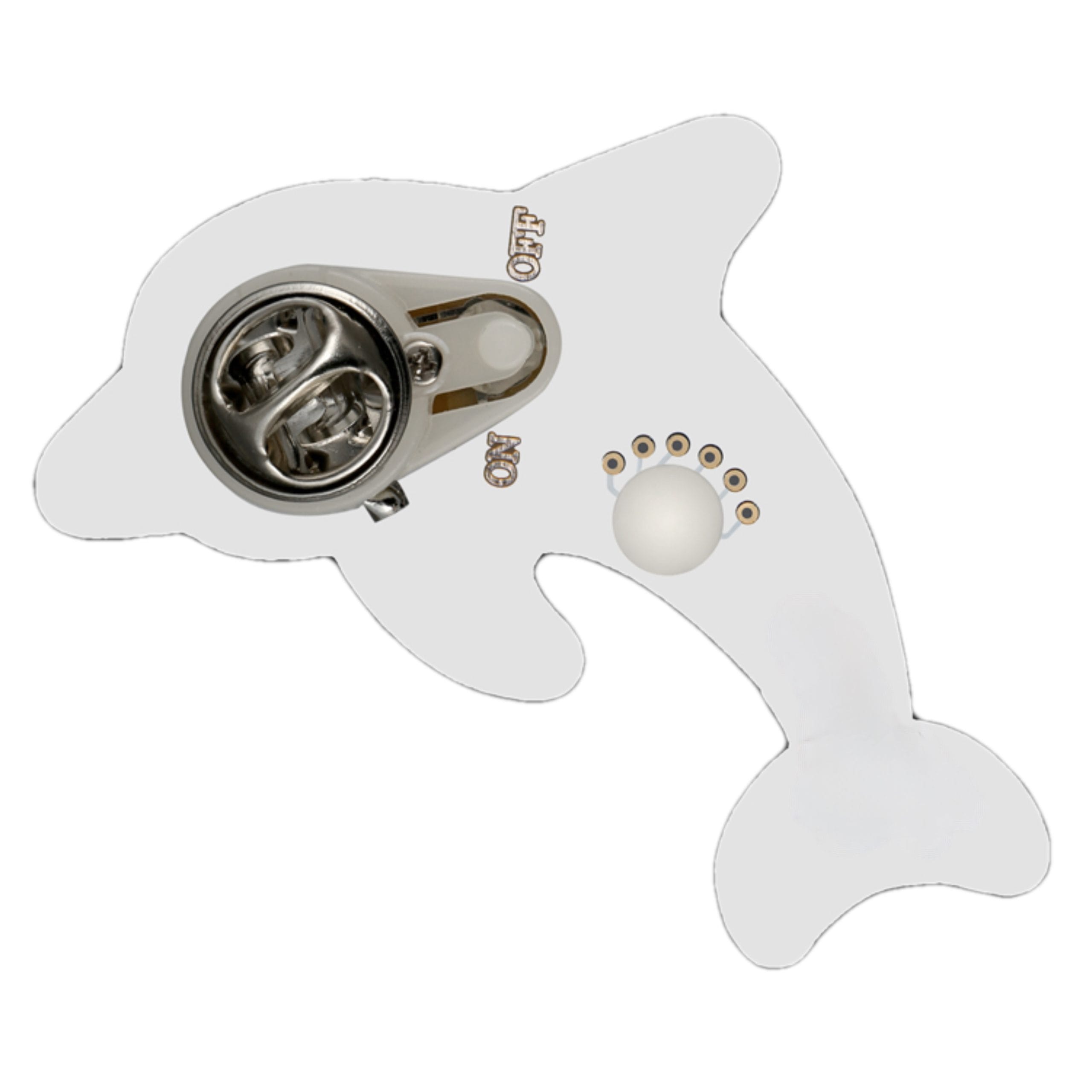 Blue Dolphin Flashing Body Light Lapel Pins All Body Lights and Blinkees Blue Dolphin Flashing Body Light Lapel Pins All Body Lights and Blinkees 4