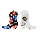 Black Western Cowboy Boot Flashing Body Light Lapel Pins All Body Lights and Blinkees 6