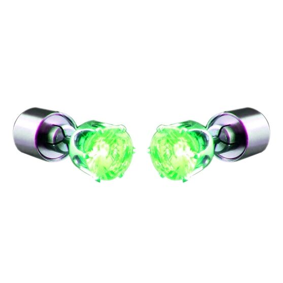 LED Faux Diamond Pierced Earrings Green All Products LED Faux Diamond Pierced Earrings Green All Products 3