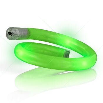Light Up Tube Bracelet Green Man that Burns Lights