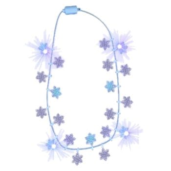 Snowflake String Lights Necklace Lighted Christmas Necklaces