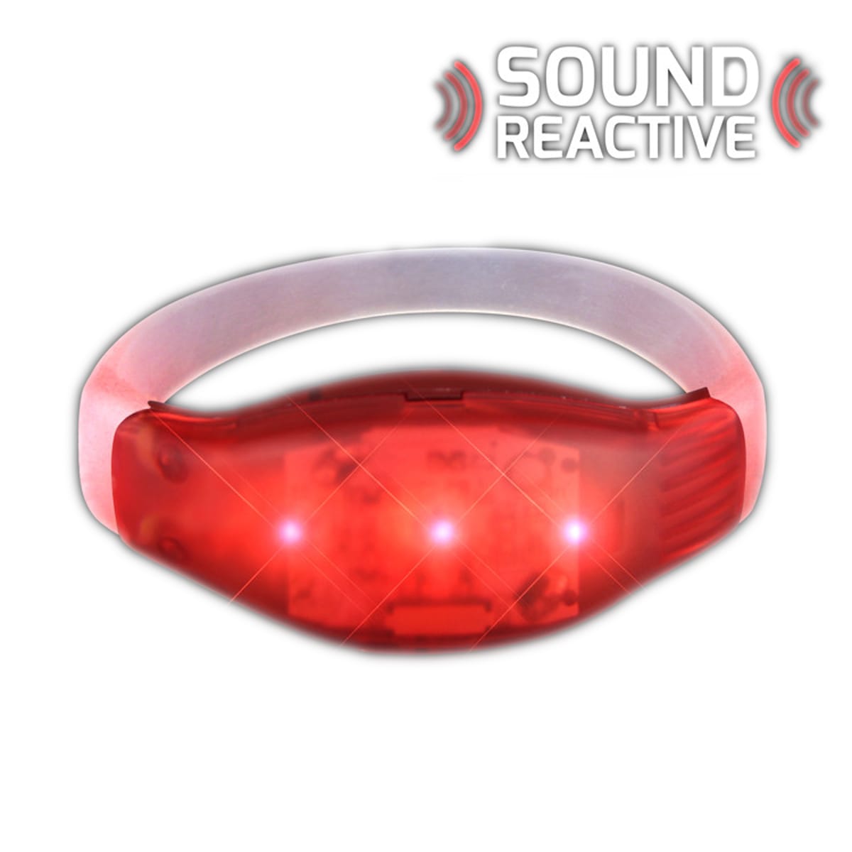 Sound Activated Red LED Bracelet for Concert All Products Sound Activated Red LED Bracelet for Concert All Products 5