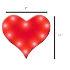 Red Heart Flashing Battery Operated Body Light Lapel Pins All Products 6