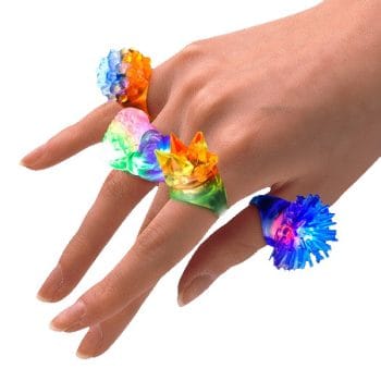 Soft Assorted Ring Pack of 24 Rainbow Multicolor