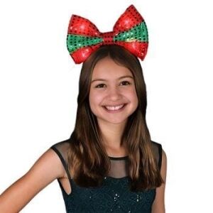 LED Christmas Bow Light Up Headband All Products