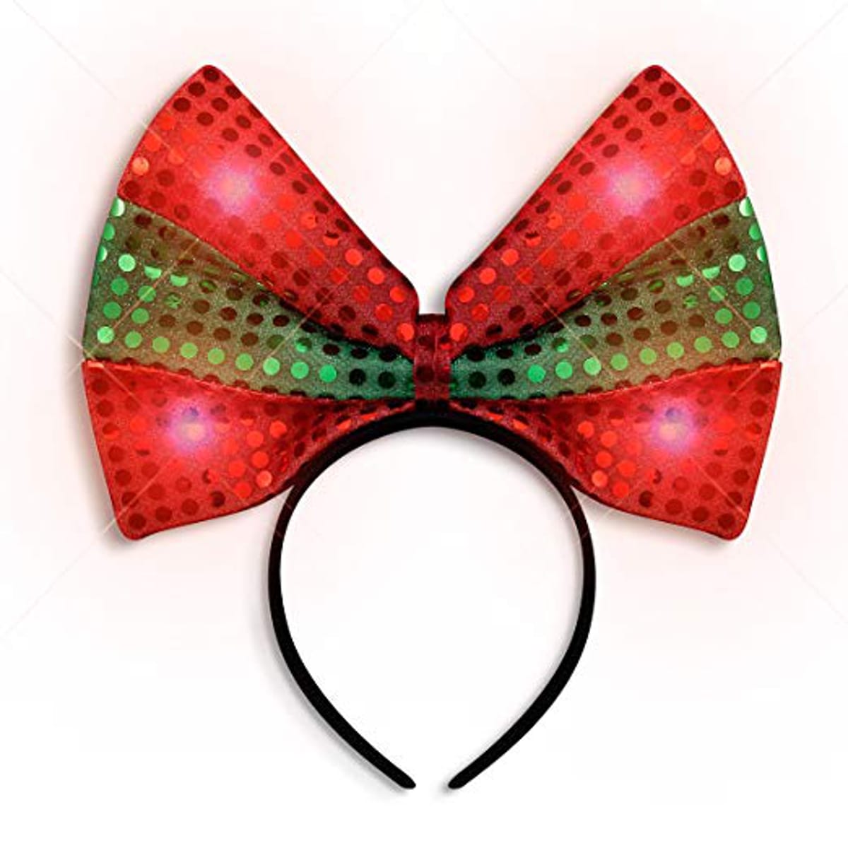 LED Christmas Bow Light Up Headband All Products LED Christmas Bow Light Up Headband All Products 4