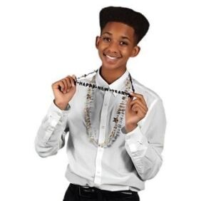 1 Dozen Happy New Year Bead Necklaces Beads and Beaded Necklaces