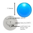 Light Up Round Badge Pin Blue All Products Light Up Round Badge Pin Blue All Products 5