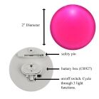 Light Up Round Badge Pin Pink All Products Light Up Round Badge Pin Pink All Products 5
