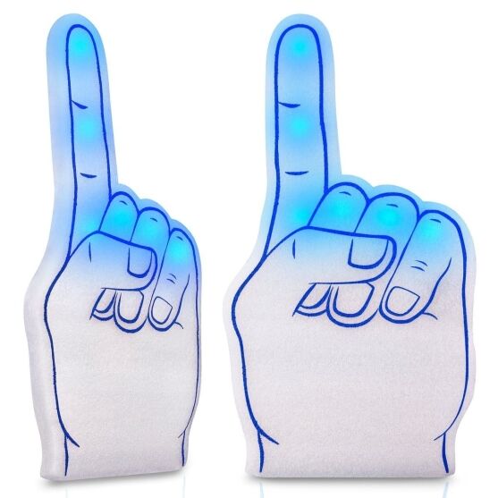 Number One Foam Light Up Finger Blue All Products Number One Foam Light Up Finger Blue All Products 3