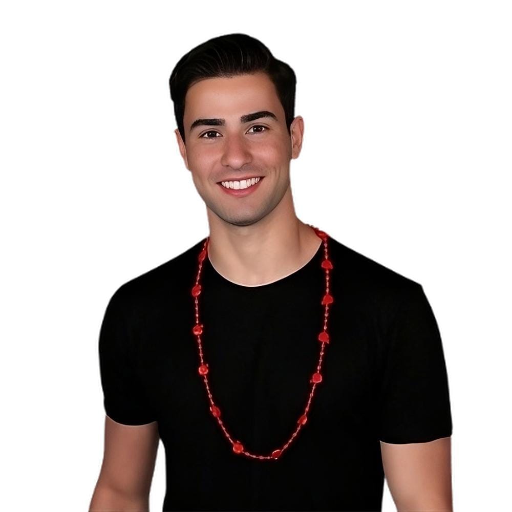 Football Helmet Bead Necklaces Non Metallic Red Pack of 12 All Products Football Helmet Bead Necklaces Non Metallic Red Pack of 12 All Products 3