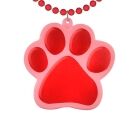 Light Up Red Paw Print Charm Necklace All Products 6