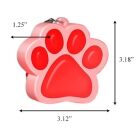 Light Up Red Paw Print Charm Necklace All Products 4
