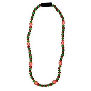 LED Bead Necklace Red and Green All Products