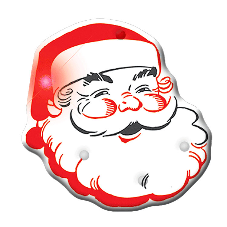 Santa Claus Christmas Flashing Blinky Body Light Lapel Pin All Body Lights and Blinkees Santa Claus Christmas Flashing Blinky Body Light Lapel Pin All Body Lights and Blinkees 4