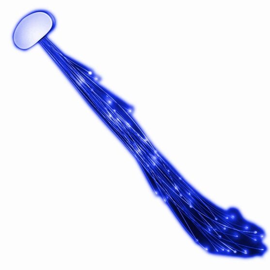 Sparkly Fiber Optic Hair Lights Blue All Products 3