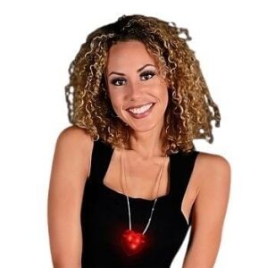 LED Flashing Red Heart Necklace All Products