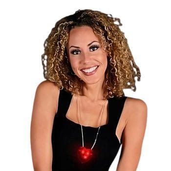 LED Flashing Red Heart Necklace All Products