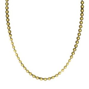 Smooth Round Opaque Bead Mardi Gras Necklace Gold Pack of 12 All Products