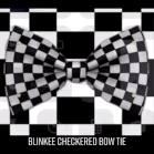 Black and White Checkered Bow Tie with White LED Lights All Products 8