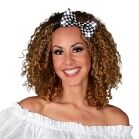 Black and White Checkered Bow Tie with White LED Lights All Products 4