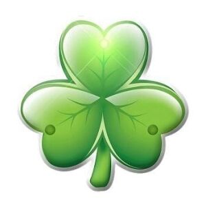 Luck of the Irish Shamrock Flashing Body Light Lapel Pins All Body Lights and Blinkees