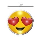 Heart Eyes Emoji Flashing Body Light Lapel Pins All Body Lights and Blinkees 6