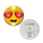 Heart Eyes Emoji Flashing Body Light Lapel Pins All Body Lights and Blinkees 7