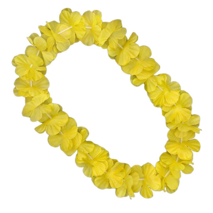 Hawaiian Flower Lei Necklace Yellow All Products Hawaiian Flower Lei Necklace Yellow All Products 4