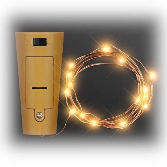 LED Wire Battery Powered Bottle Cork Amber Lights All Products 3