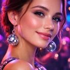Groovy Disco Mirror Ball Earrings All Products 7