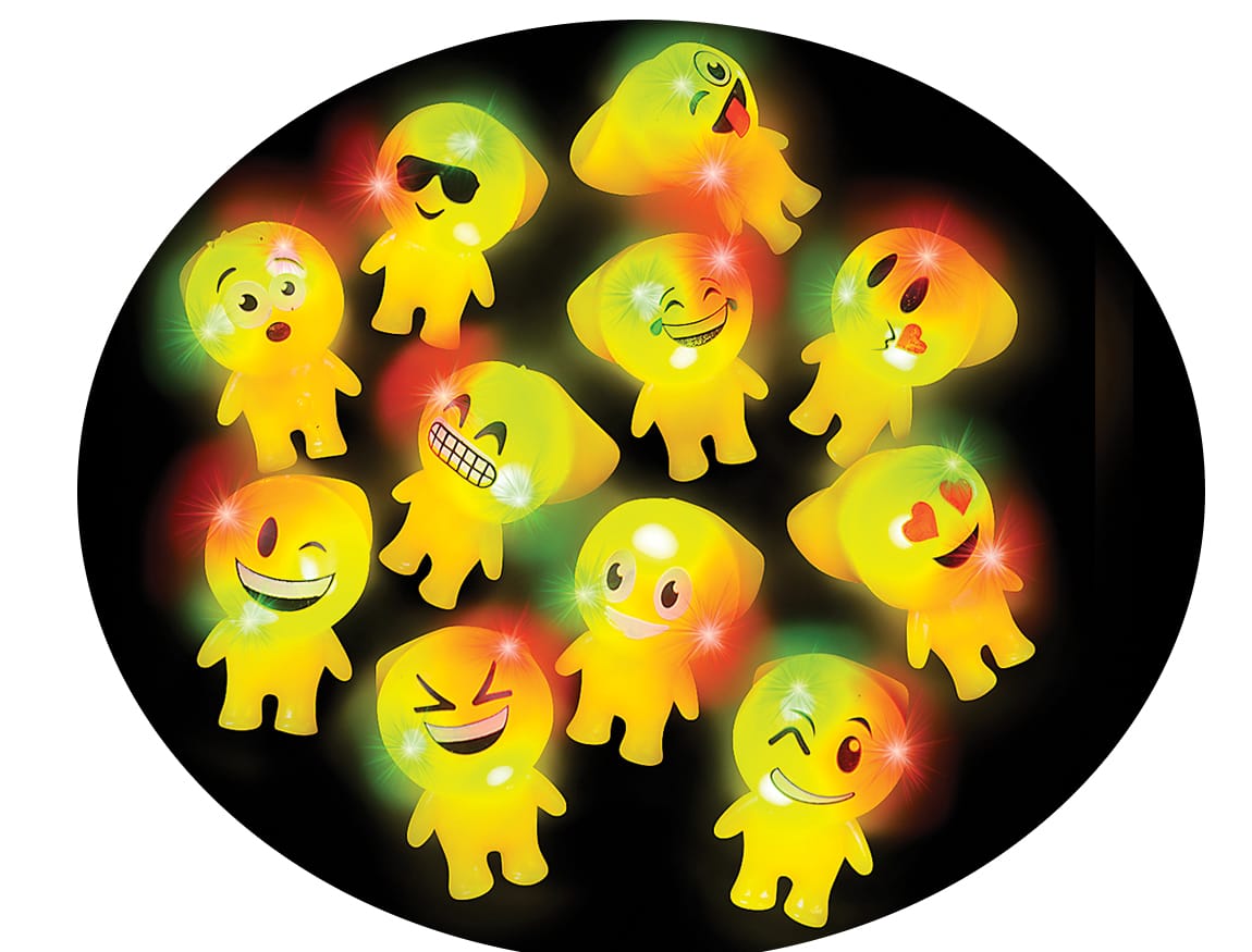 LED Emoji Light Up Rubber Finger Ring Pack of 24 All Products LED Emoji Light Up Rubber Finger Ring Pack of 24 All Products 3